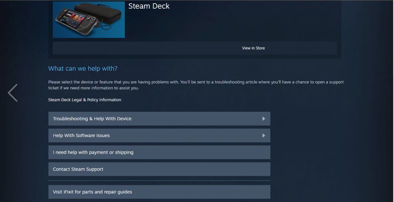 Steam-Deck-Support-Page