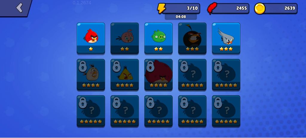 angry birds racing birds collection