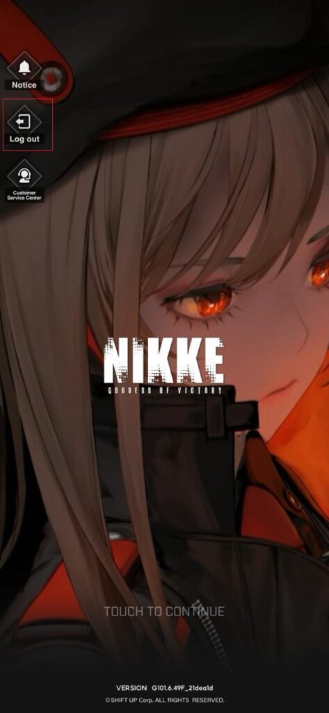 goddess of victory nikke continue screen