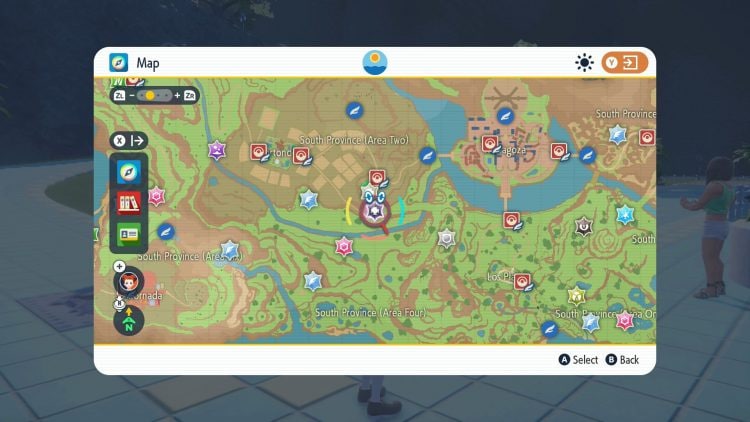 pokemon scarlet and violet 6-star raid on map