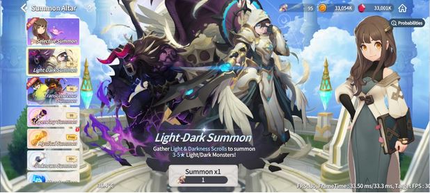 summoners war chronicles light and dark scroll