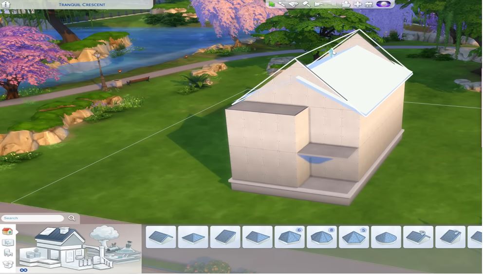 the sims 4 roof specific placement