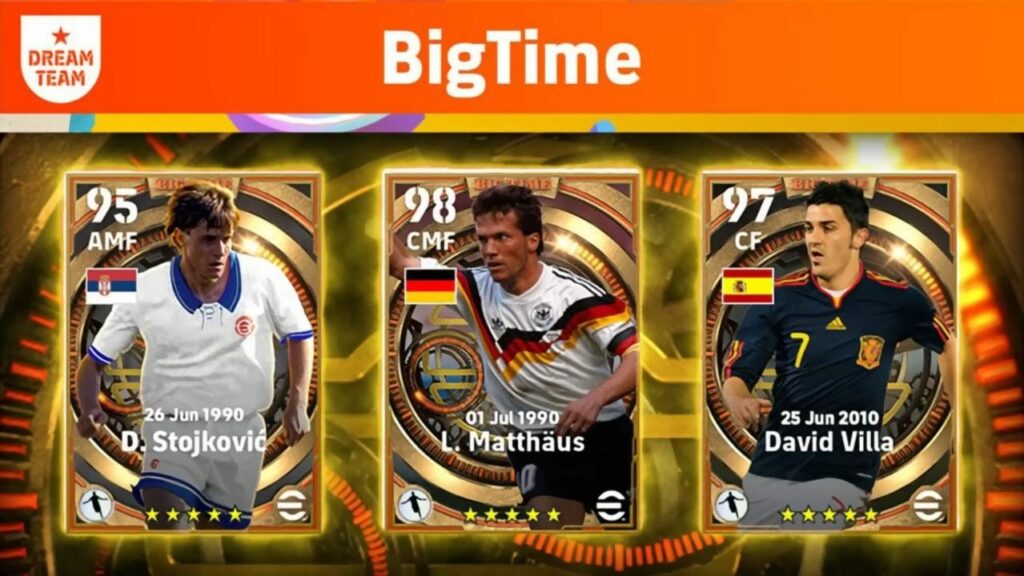 eFootball 2023 Upcoming Epic Big Time Cards