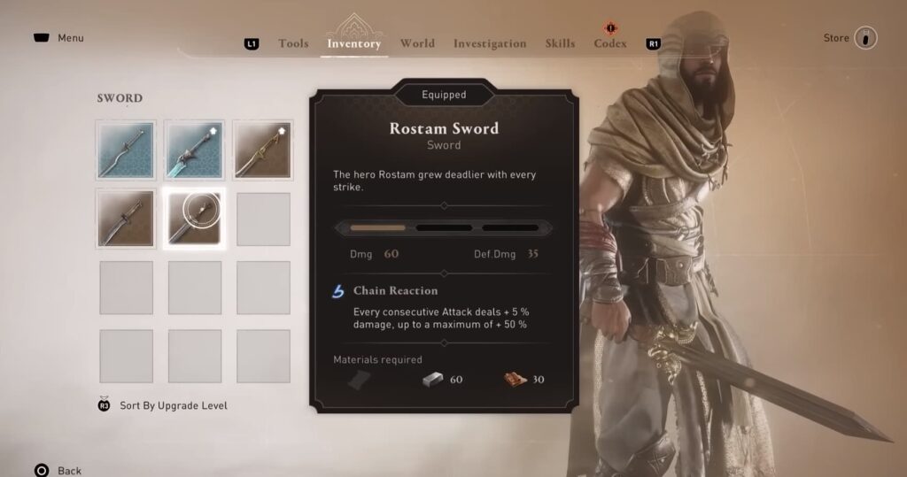 Assassins Creed Mirage Rostam Sword