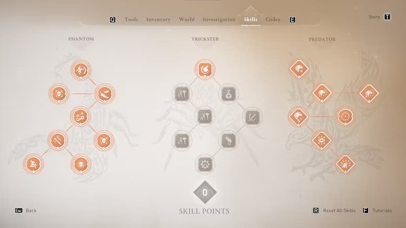 Assassins Creed Mirage skill tree
